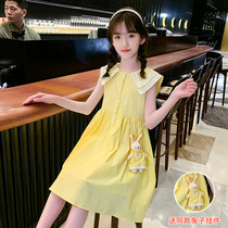 Girls dress for dress and summer clothes 2022 new foreign air thin children princess dresses CUHK children little girl fashion dresses