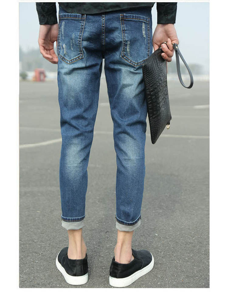 Jeans pour adolescent pieds Slim pour automne - Ref 1465149 Image 9