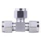 304 stainless steel double-screw tee intermediate pipe quick connector T-type equal diameter variable diameter gas source instrument copper pipe 8