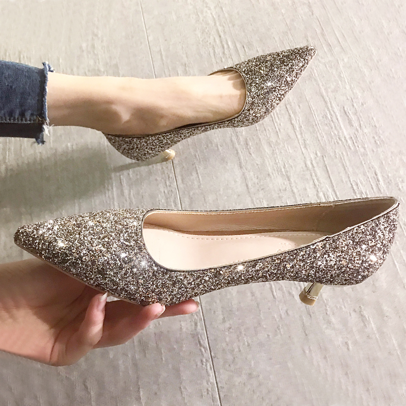 Hong Kong Wedding Shoes for Brides 2026 Spring and Autumn New Versatile Silver High Heels Stiletto Pointed Toe Xiuhe Wedding Dress Two-Way Wear Hong Kong Wedding Shoes for Brides 2026 Spring and Autumn New Versatile Silver High Heels Stiletto Pointed Toe Xiuhe Wedding Dress Two-Way Wear