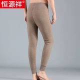 恒源祥 Мужские утепленные шерстяные удерживающие тепло зимние штаны, базовое бархатное термобелье, в обтяжку