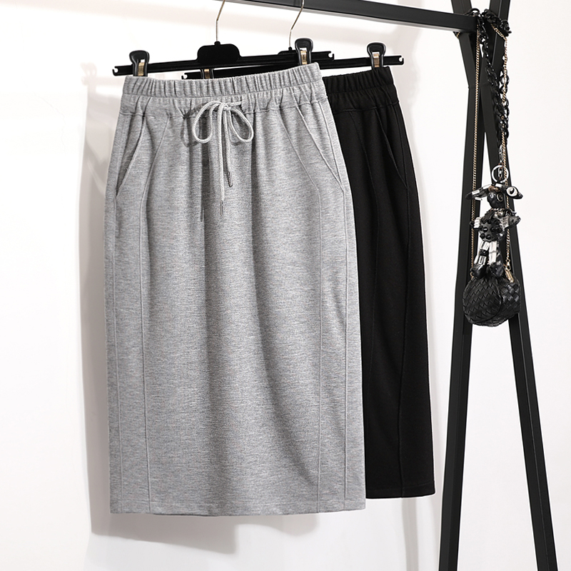 Strap wrap hip skirt half body dress Women fall 2021 New Korean version High waist Long version Anti-walking light Slim Fit Half Dress