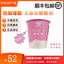  Huanong no added sugar yogurt Low-calorie net celebrity yogurt college specialties FCL breakfast healthier 120g15 bottles