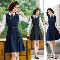 2019 New kindergarten teacher clothes set teacher summer and autumn teacher garden clothes female kindergarten early education British style work clothes