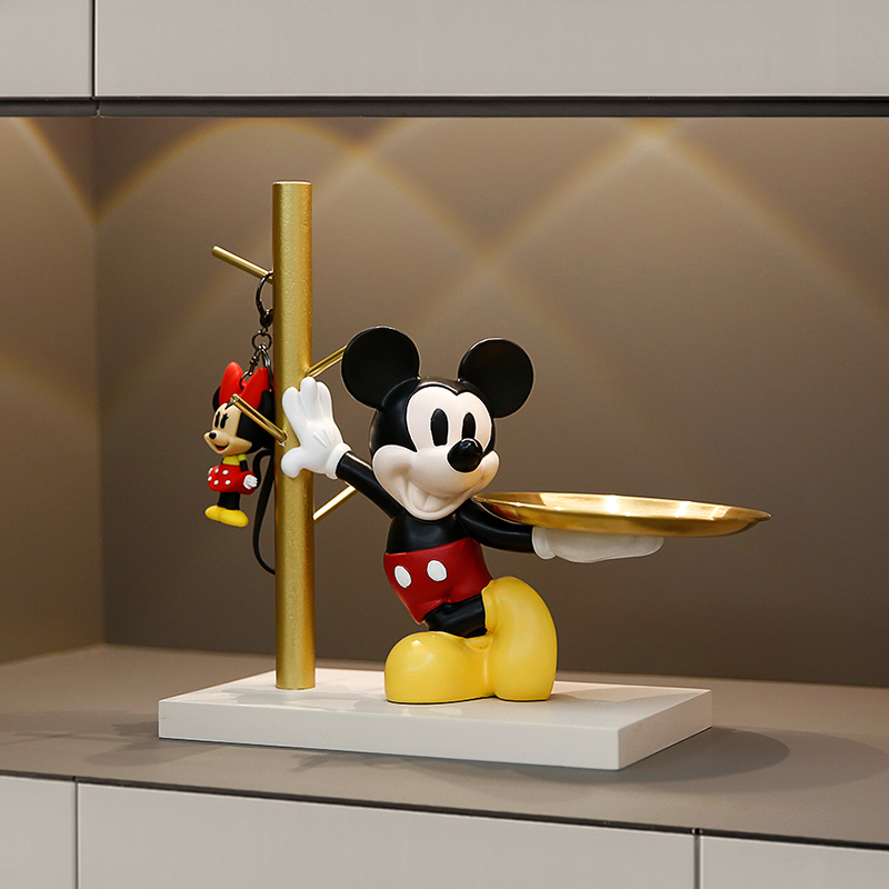 Mickey Mouse Key Holder Ornament Storage Tray Living Room Entryway Cabinet Shoe Cabinet Mickey Mouse Housewarming Gift Decoration