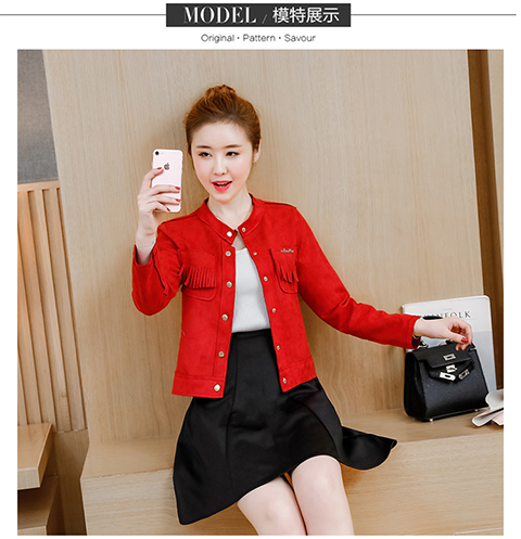 Áo khoác châu Âu 2018 thu đông mới retro áo khoác nhung hươu retro nữ hoang dã ngắn cardigan áo khoác mỏng áo khoác lửng nữ