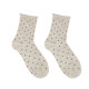 Curled polka dot socks women's mid-calf socks ins trend pure cotton spring and autumn Japanese style jk pile socks students summer socks