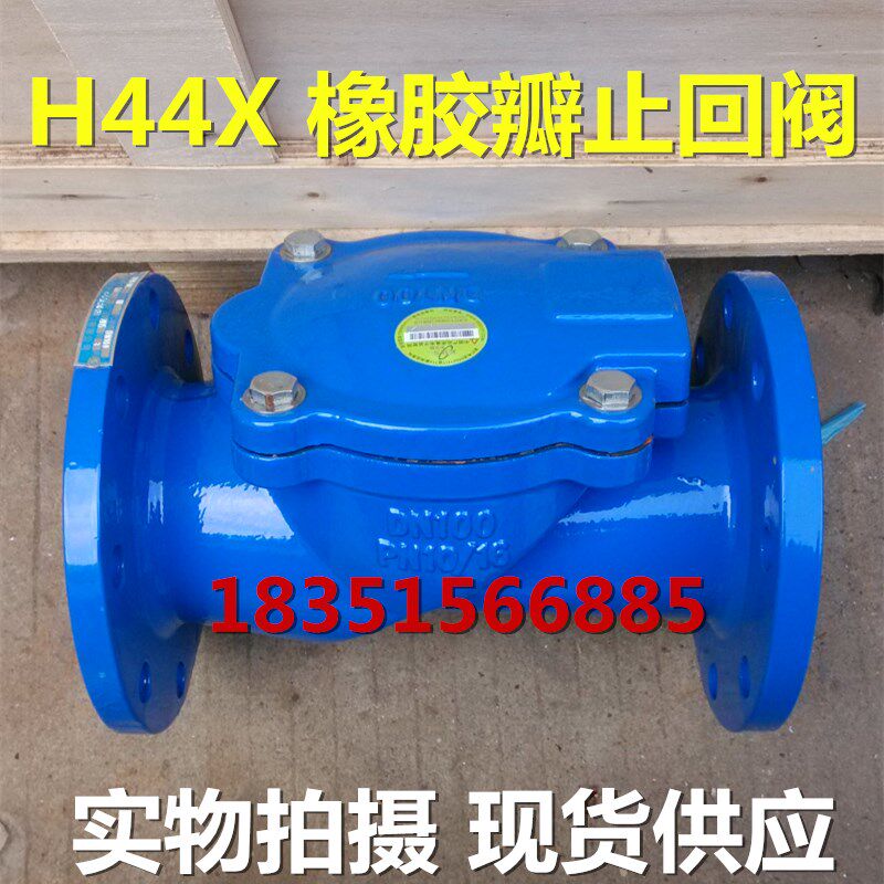 H44X-16 Flanged Rubber Flap Check Valve DN50 65 100 125 150 200 300 Check Valve