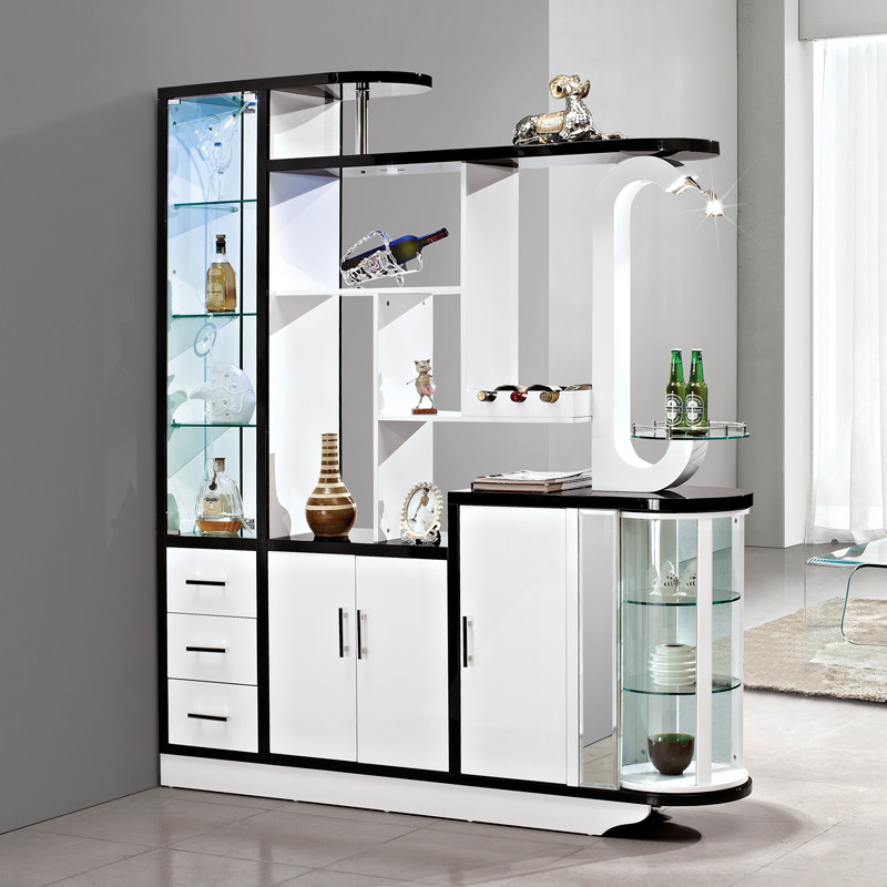 Painted fashion screen partition porch cabinet entrance hall hall cabinet wine cabinet double-sided shoe cabinet storage decoration cabinet 1 2 meters