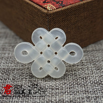 Xiu jade hollow double-sided Chinese knot ancient style Hanfu pendant diy pendant car mirror ancient style shooting props