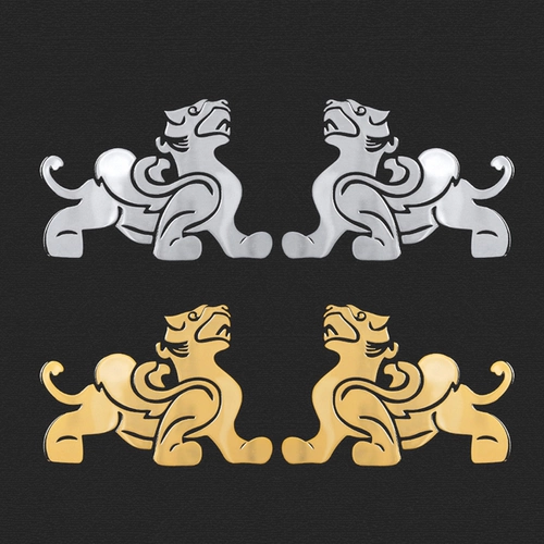 Китайская металлическая наклейка, защитный амулет, мобильный телефон, китайский стиль, на удачу