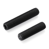 Плотно фиксированный винт 12.9 класс рог в вогнутом конце гексагональных плотных винтов без головы и не -стоп -платежной машины рисовой винт m3m4m5m6