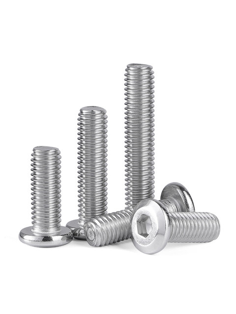 304 stainless steel flat head inverted hexagon screw flat round head bolt oblique hexagon screw M3M5M6M8