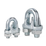 Национальный стандарт, оцинкованный стальной канатный патрон, пряжка, замок, U-образный патрон, фиксированный шарнирный патрон для троса