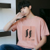 Playboy Mùa Hè Ngắn Tay Áo T-Shirt Nam Thời Trang Cá Tính In Ấn Youth Tops Thoải Mái Giản Dị Nửa Tay Áo của Nam Giới Thủy Triều Áo phông ngắn