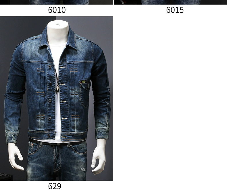 Playboy Mùa Xuân và Mùa Thu Nam Denim Jacket Hàn Quốc Áo Giản Dị Xu Hướng Sinh Viên Áo Slim Thanh Niên Quần Áo