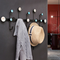 Hanging wall-mounted clothes hook wall hanging wall porch entrance door non-punching door bedroom clothes adhesive hook