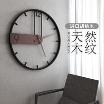 Home Nordic clock wall clock fashion minimalist creative personality living room simple light luxury art hanging wall decoration clock