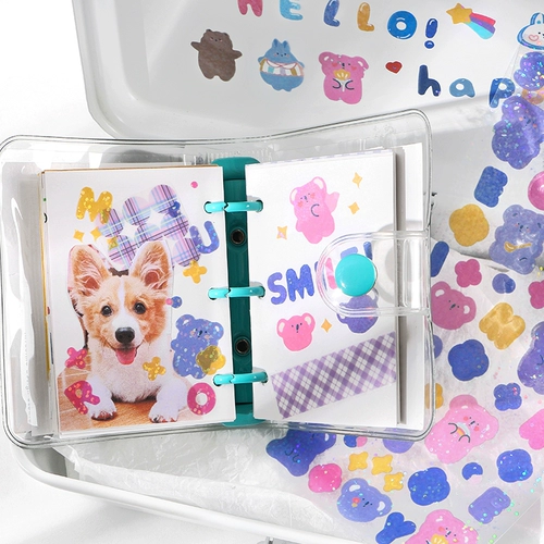 Блестящие блестки для ногтей, популярная водонепроницаемая наклейка, фотоальбом, наклейки, планировщик, «сделай сам»