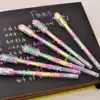 ALBUM DIY COWHIDE black cardboard special album Gouache pen color fluorescent graffiti pen 5-color set 0 8MM