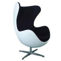 Lacquered FRP lazy creative single sofa eggshell-shaped office computer leather space personality leisure chair