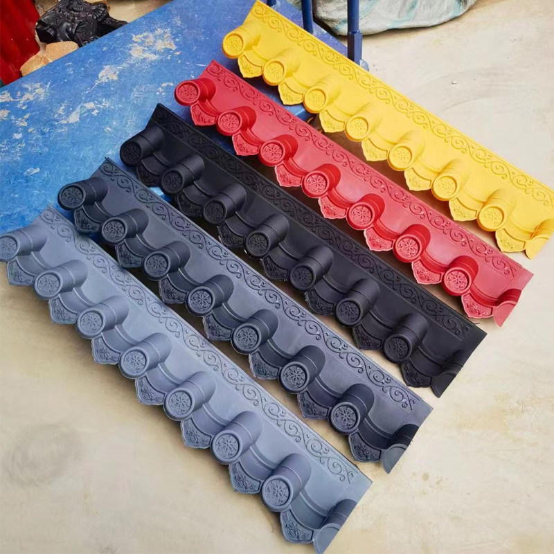 Imitation ancient tile plastic integrated tile walled tile head wall tile pvc roof tile 90 degrees corner tile outer corner inner corner-Taobao
