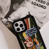Apple, совместимый кролик, iPhone 11, чехол для телефона, iphone, 12promax, с вышивкой, 8, 8plus