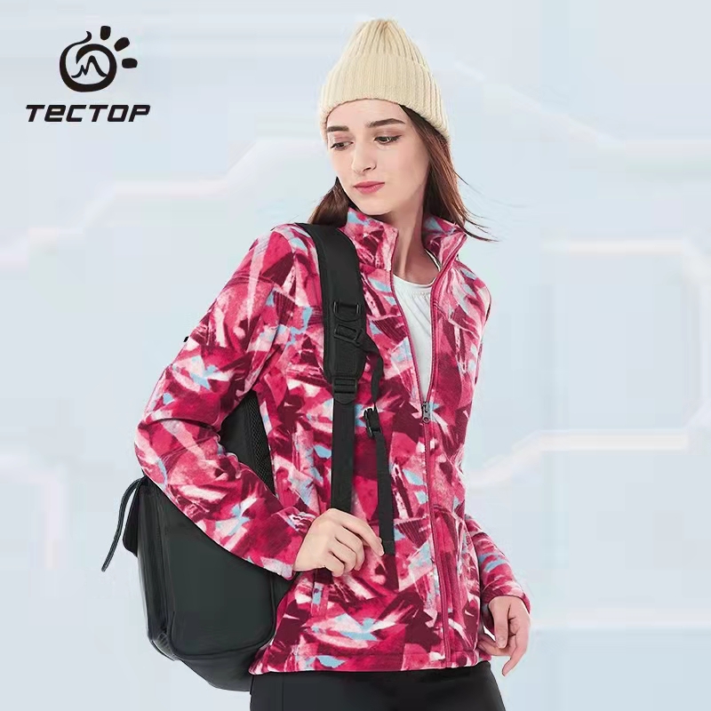 Explore outdoor women printing jacket and thick charger coat coat in coat of coat and national wind and shake velvet