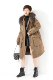 Duozi Brand Genuine New Model 051, Plus-Size, Fashionable, Casual, Loose-Fitting, Fleece-Lined Parka with Real Fur Collar
