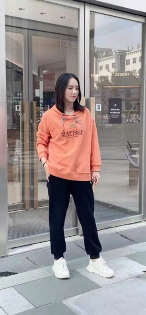 Ying Mingqi Official Store Genuine Product 118 Models Oversized and Plus-Size Fashionable Casual Loose-Fitting Hooded Sweatshirt That Hides the Figure and Makes You Look Slimmer