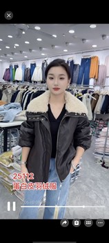 Xiangrui Genuine Product 25112 Model, Plus-Size, Fashionable, Casual, Slimming Leather Pu down Jacket