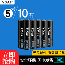 No. 5 battery alkaline dry battery No. 5 1 5v childrens toy AA battery camera microphone LR6