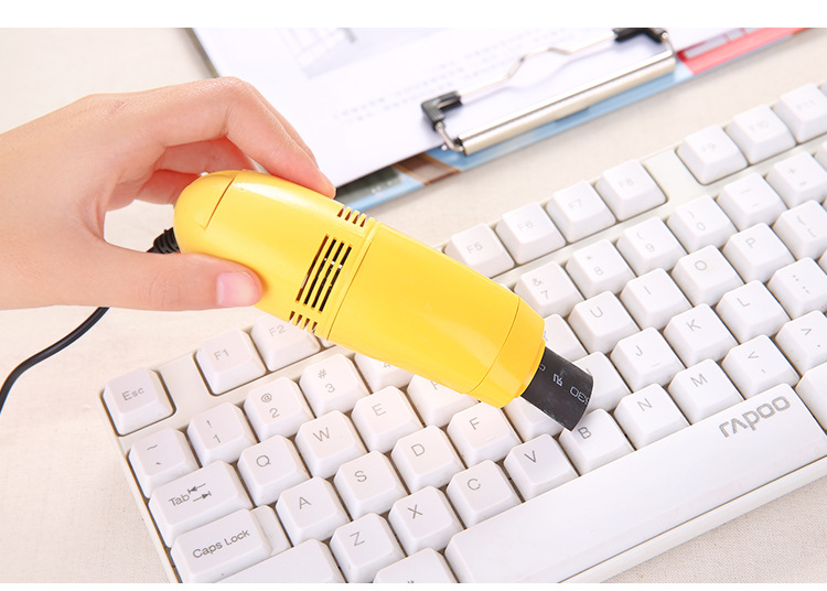 Học sinh máy tính xách tay mạnh mẽ bàn phím sạch máy hút bụi nhỏ bộ bàn phím bàn chải công cụ làm sạch bàn phím - USB Aaccessories quạt gió mini