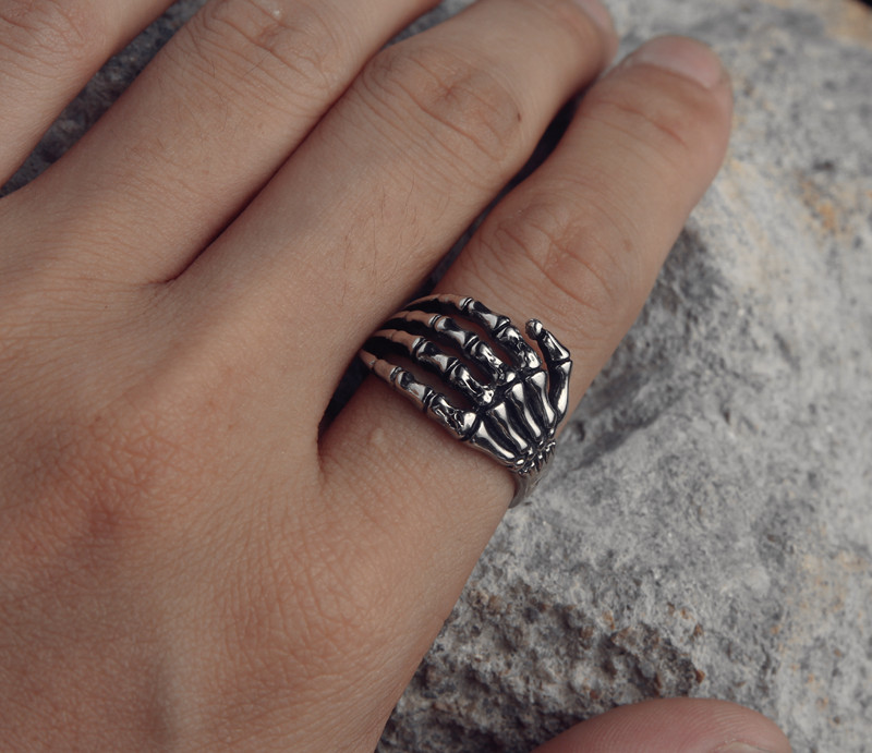 Bague mixte ROCK PUNK en Acier au titane - Ref 3086831 Image 21