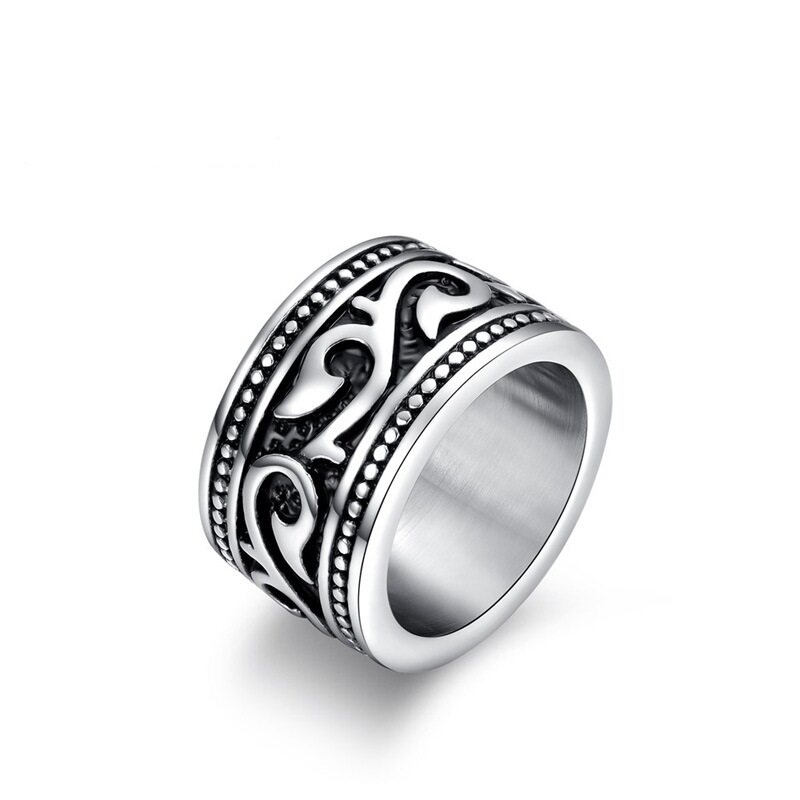 Bague homme ROCK PUNK en Acier au titane - Ref 3086479 Image 5