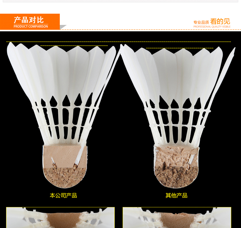 Wicker Victor Victory thi đấu số 1 số 3 cầu lông vịt lông Cork 12 gói quả cầu lông