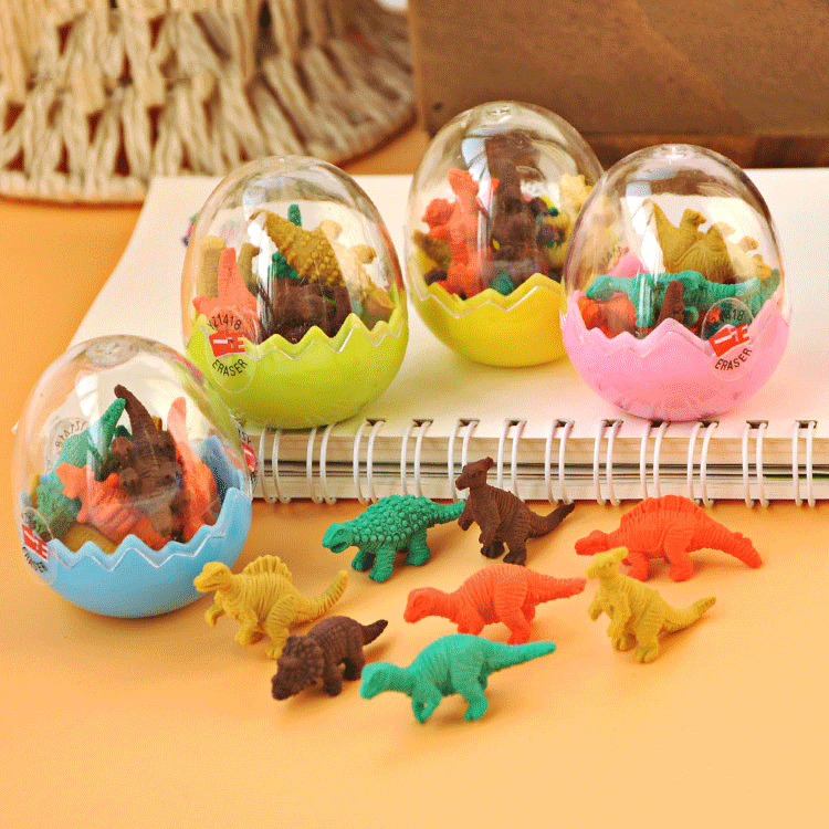 School activity small gift prize dinosaur egg rubber to send kindergarten students children practical small gift wholesale