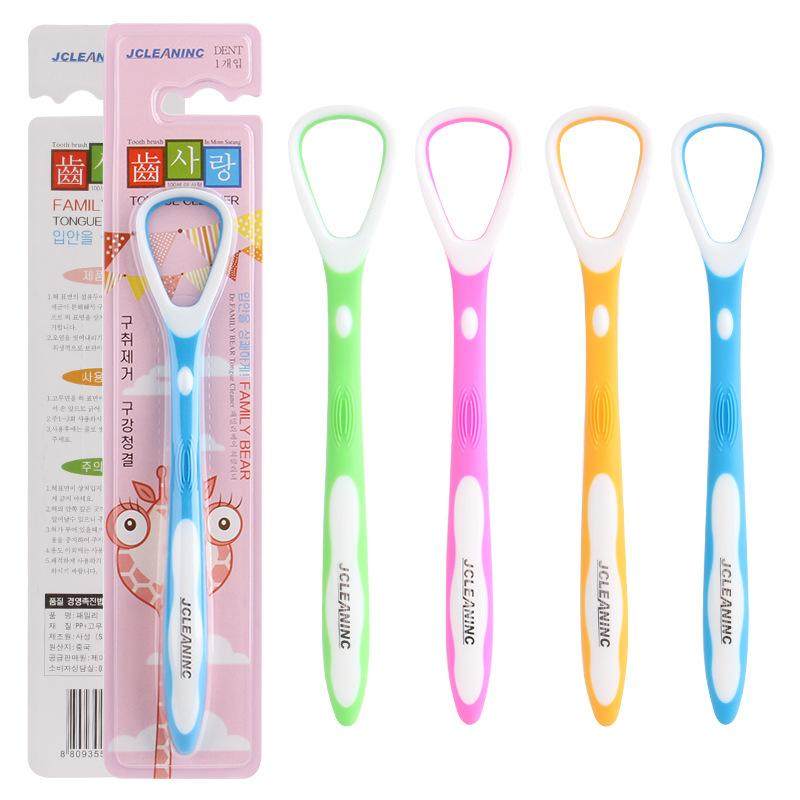 Tongue Tweed cleaner scratcher scratches tongue plate adult to mouth foul tongue Tweed brush