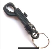 Factory direct sales of plastic hooks for hanging keys Question mark hooks DIY accessories hanging buckle black keychain