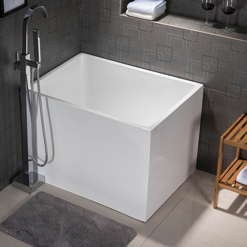 [USD 560.63] Acrylic independent small deepbath bathtub home Japanese