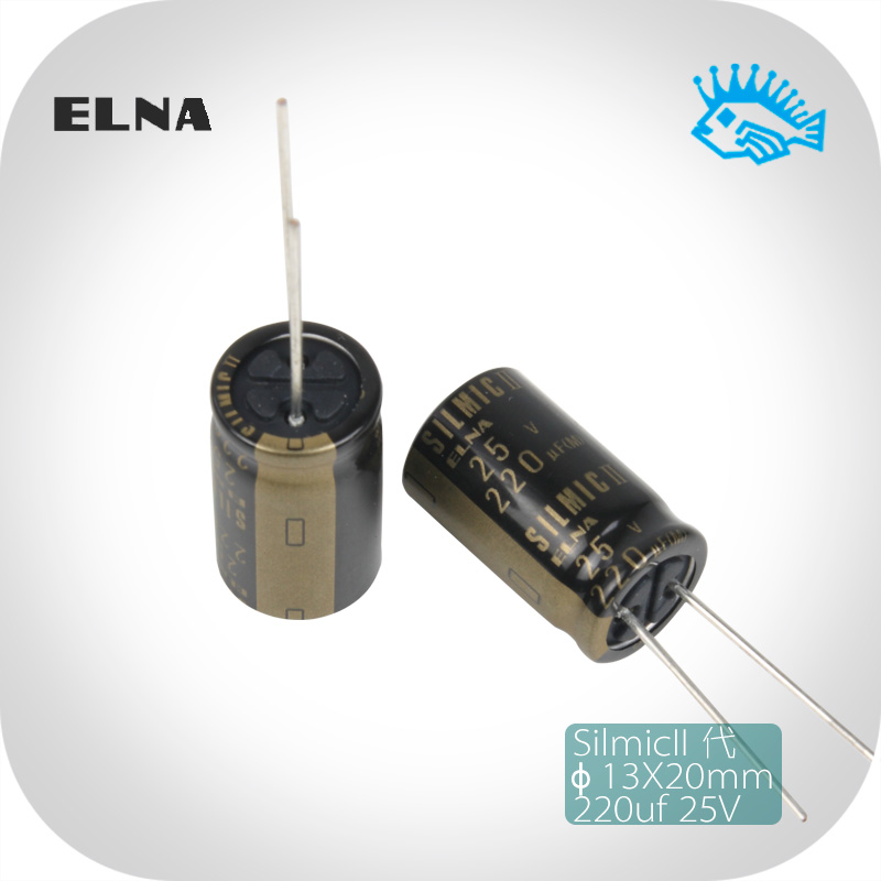 220uf 25V SILMIC II RFS Ina ELNA original gold letter fever audio electrolytic capacitor