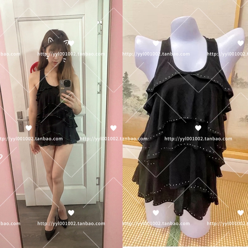 Clearance Sample Dress Nightclub Star Sexy Bling-Bling Diamond Cake Black Racerback Tank Dress
