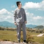 Phân chia mùa thu và mùa đông mới nam retro cotton và lanh dài tay Hanfu nam phù hợp với quần áo gió quốc gia kích thước lớn phù hợp với nam bo dan toc cho nam nu