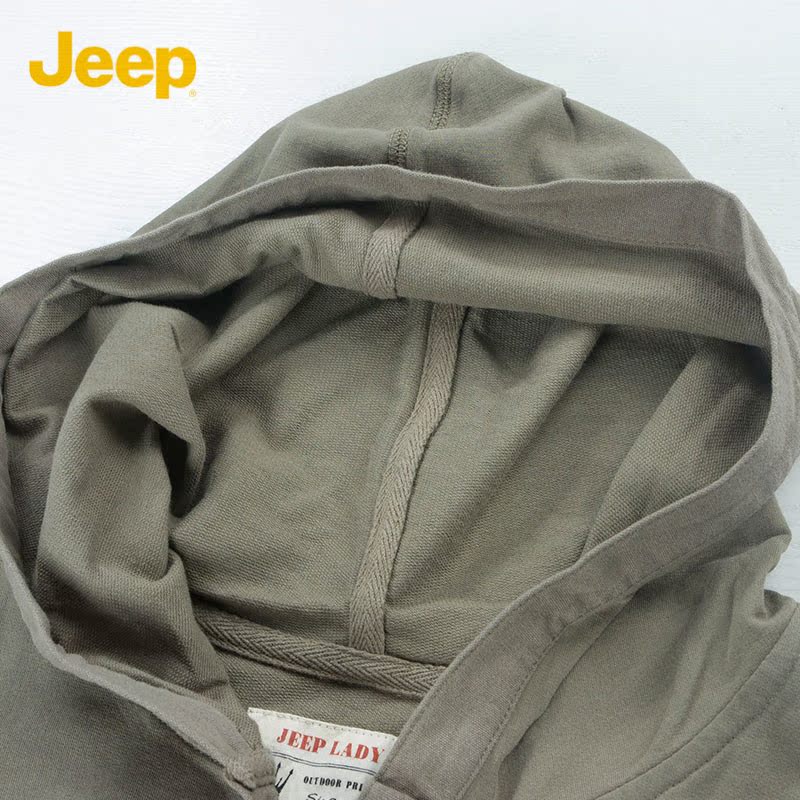 JEEP Jeep nữ Casual Cotton Hood Edo vest Armor dệt kim mặc giản dị WS12KT031