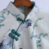 Демисезонное ципао, длинное легкое бархатное платье, 2020 года, китайский стиль, светлый стиль