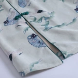 Демисезонное ципао, длинное легкое бархатное платье, 2020 года, китайский стиль, светлый стиль