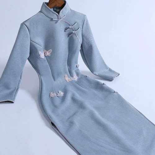 Ципао, легкое платье, костюм, 2020 года, китайский стиль