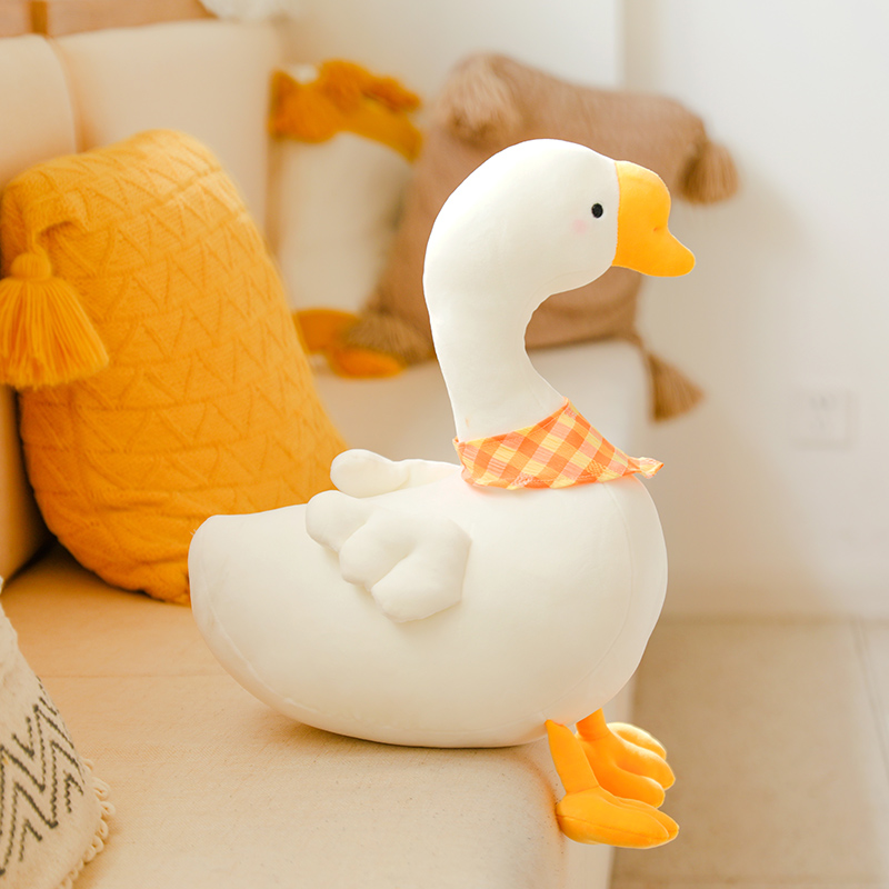 Net red Big White Goose doll baby pacifying plush toy baby sleeping pillow duckling Doll Girl