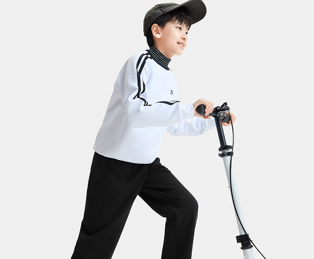 安踏儿童装男童裤子春秋款速干长裤2026新款秋季卫裤青少年运动裤 — 164