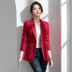 phụ nữ nhỏ phù hợp với mùa thu 2020 mới của Hàn Quốc phiên bản của dài sọc phù hợp với áo khoác thường 100 phụ nữ phù hợp với áo khoác 